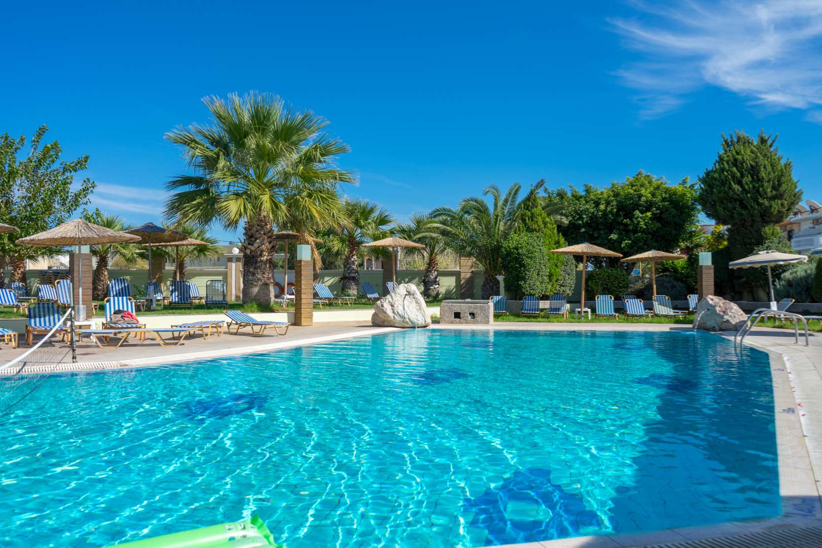 Stamos Hotel pool bar area